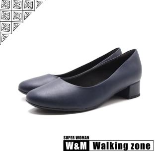 【WALKING ZONE】女 SUPER WOMAN系列完美低跟鞋 女鞋(藍)