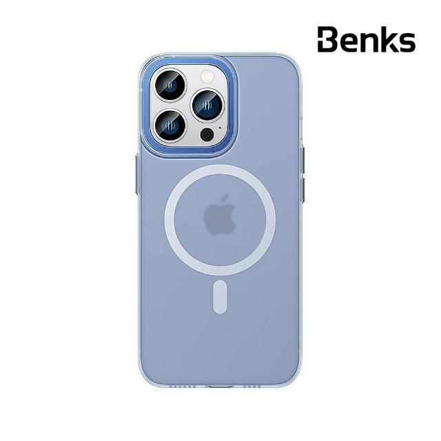 【Benks】iPhone 14 Pro Max 冰霧磁吸 MagSafe 手機保護殼 藍色