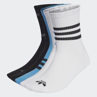 【adidas 愛迪達】Graphic Cr 5pp 男 中筒襪 襪子 運動 休閒 訓練 舒適 棉質 5入(HL9290)