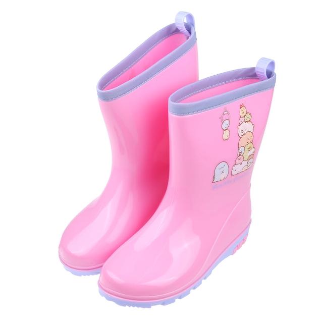 【布布童鞋】角落小夥伴大集合粉色附鞋墊兒童雨鞋(B2R493G)