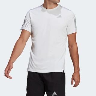 【adidas 愛迪達】Own The Run Tee 男 T恤 運動 慢跑 休閒 吸濕 排汗 短袖 上衣 白(HB7444)