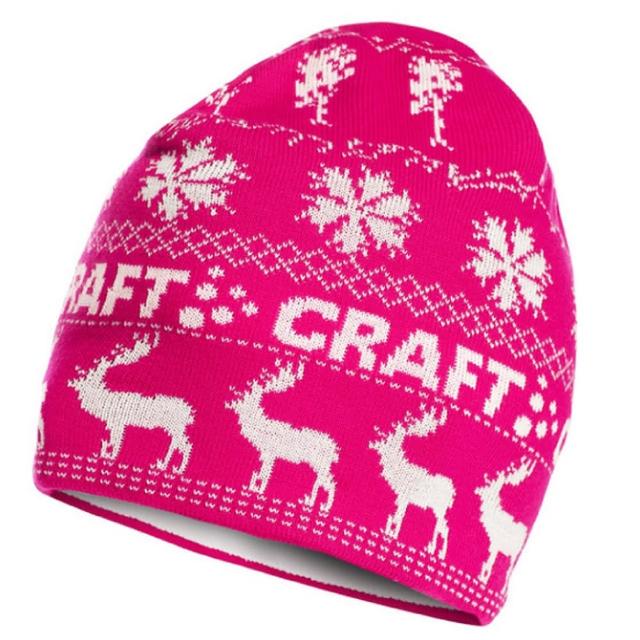 【CRAFT】INGE HAT 英奇帽.彈性透氣保暖針織羊毛帽(1900370-2469 桃紅)