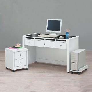 【MUNA 家居】奧斯本4尺書桌/共兩色/含活動櫃和主機架(書桌 電腦桌 桌子 收納)