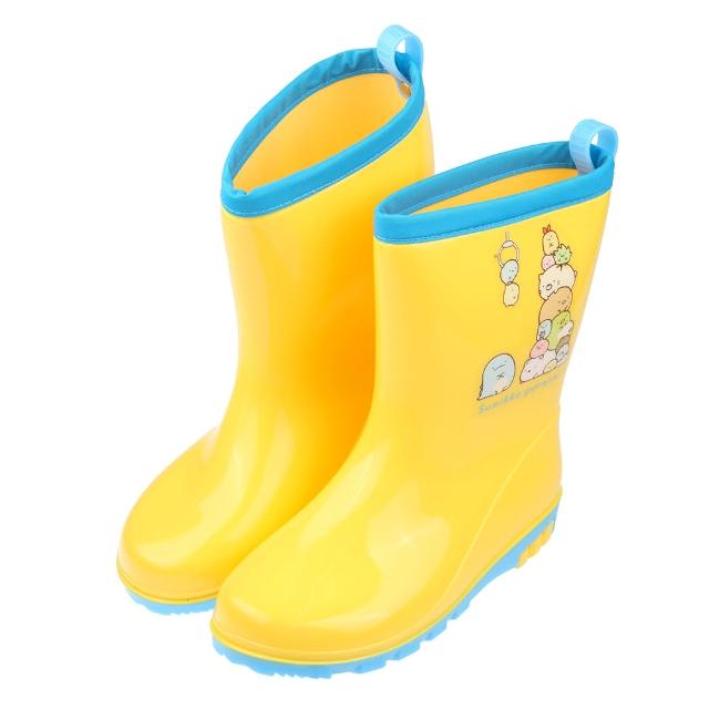 【布布童鞋】角落小夥伴大集合黃色附鞋墊兒童雨鞋(B2T494K)
