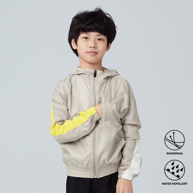 【BATIS 巴帝斯】玩色拼接風衣外套 - 男童 - 三色(防風、防潑水)