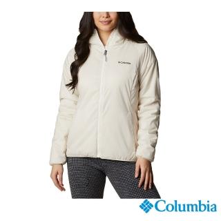 【Columbia 哥倫比亞 官方旗艦】女款- Omni-Wind Block防風連帽外套-米白(UWK02470BG / 2022年秋冬)