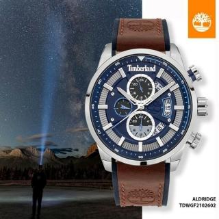 【Timberland】天柏嵐 城市野營 多功能日期窗腕錶 皮帶(TDWGF2102602)