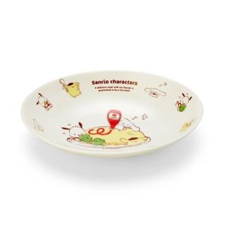 【小禮堂】Sanrio大集合 陶瓷圓盤 - 內有餓犬(平輸品)