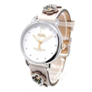 【COACH】茶花系列腕錶-白
