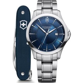 【VICTORINOX 瑞士維氏】Alliance 瑞士軍刀腕錶套組(VISA-241910.1)