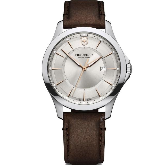 【VICTORINOX 瑞士維氏】Alliance 經典正裝時尚紳士腕錶(VISA-241907/40mm)
