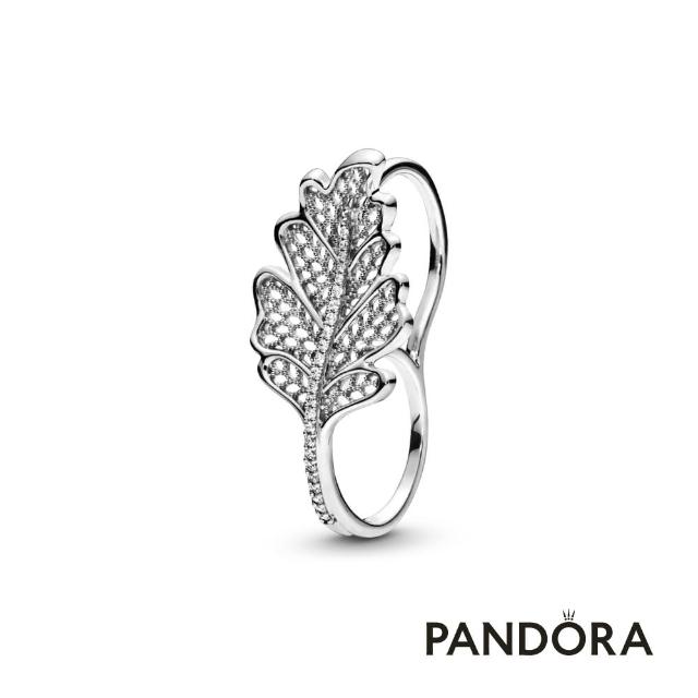 【Pandora官方直營】橡葉雙指戒指-絕版品