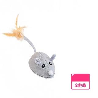 電動絨毛逗貓老鼠(仿真 USB充電 自動轉向 自動逗貓 寵物玩具 逗貓玩具 逗貓神器)