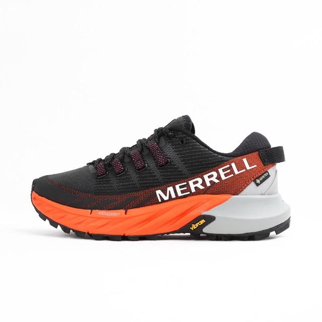 【MERRELL】Agility Peak 4 Gtx 女鞋 慢跑 越野 防水 支撐 回彈 黑橘(ML067404)