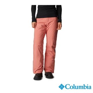 【Columbia 哥倫比亞 官方旗艦】女款- Omni-Tech防水鋁點保暖雪褲-橘紅(UWL34280AH / 2022年秋冬)