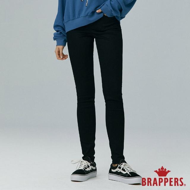 【BRAPPERS】女款 中腰Skinny彈性窄管褲(黑)