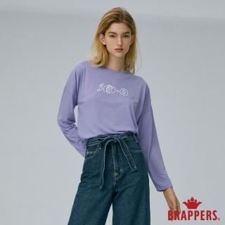 【BRAPPERS】女款 微笑公式印花T恤(淺紫)