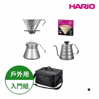 【HARIO】V60 戶外用旅行咖啡露營入門組(戶外 露營)