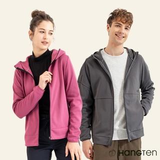 【Hang Ten】男女裝-恆溫多功能-內刷毛吸排抗菌除臭軟殼保暖防風連帽外套(多款選)