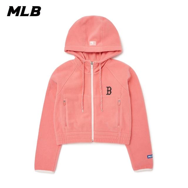 【MLB】女版拉鍊連帽外套 波士頓紅襪隊(3FTRA0326-43COS)