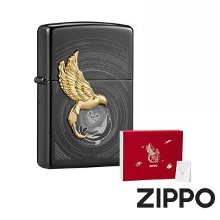 【Zippo官方直營】飛鳥與魚防風打火機禮盒組(美國防風打火機)