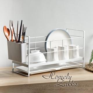 【Homely Zakka】日式簡約鐵藝多功能瀝水架/碗盤收納架/置物架