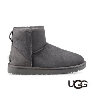 【UGG】女鞋/靴子/女靴/雪靴 Classic Mini II(灰色-UG1016222GREY)