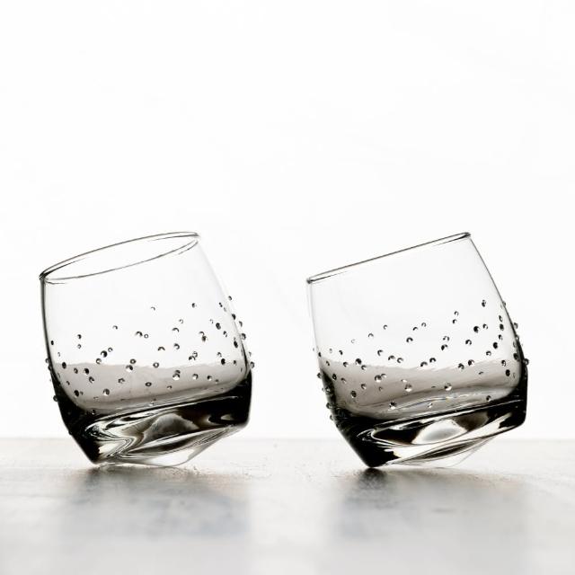 【GRANDI】奧地利 獵戶座水鑽威士忌杯/無鉛水晶玻璃杯/搖搖杯-200ml/2入組