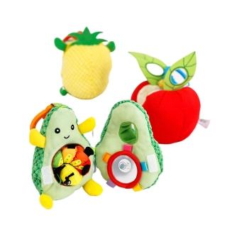 【KTOY】毛毛蟲吃水果可掛寶寶安撫玩具2入(毛毛蟲安撫玩具 寶寶玩具 水果可掛玩具)