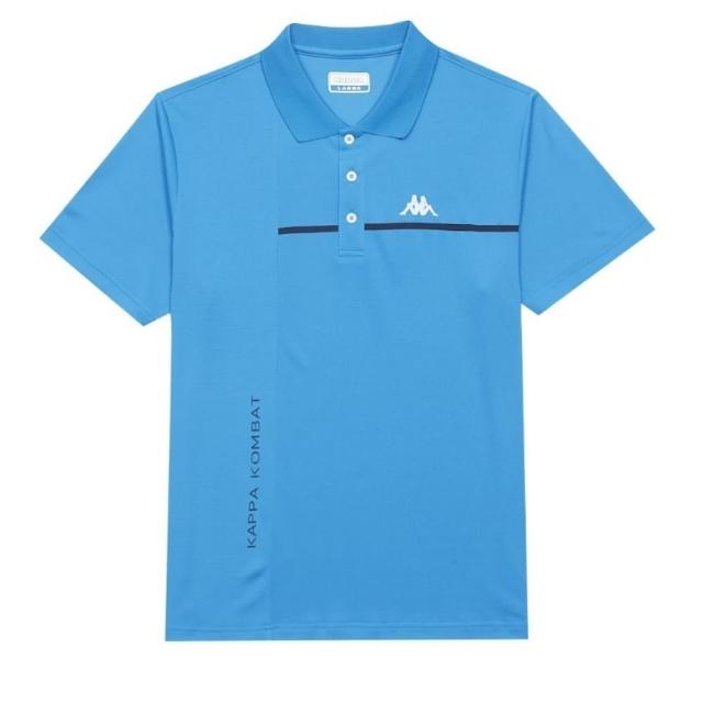 【KAPPA】義大利型男吸濕排汗速乾 POLO 短袖衫(義大利藍 32165YWX7F)