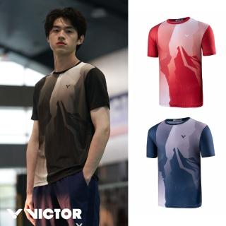 【VICTOR 勝利體育】台灣太魯閣 T-Shirt 中性(T-2217 B/C/D 深藍/黑/紅)
