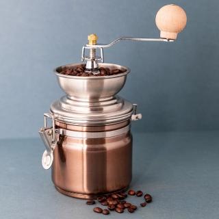 【LaCafetiere】銅面手搖咖啡磨豆機(咖啡研磨機 手動磨粉機)