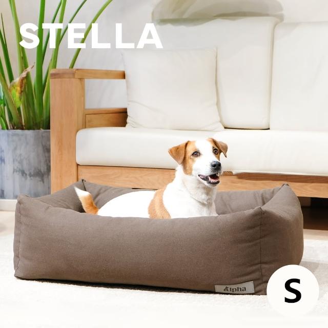 【Alpha】STELLA 經典帆布寵物睡床 深棕色 S號(可拆洗寵物睡床 狗睡床)