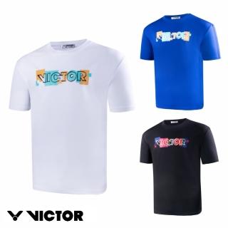 【VICTOR 勝利體育】VICTOR塗鴉 T-Shirt 中性(T-2213 A/B/C 白/寶藍/黑)