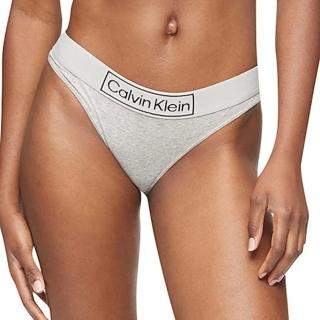【Calvin Klein 凱文克萊】女時尚棉質標誌褲頭比基尼灰色三角內著-網(預購)