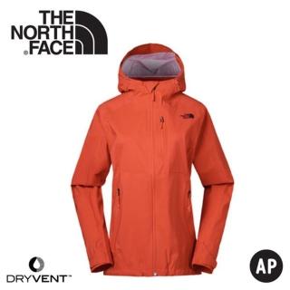 【The North Face】女 DryVent防水外套《橘》3GIM/防水外套/衝鋒衣/防風外套(悠遊山水)