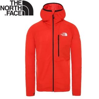 【The North Face】男 SUMMIT L2 POWER GRID LT連帽衫《紅》3SQP/薄外套/連帽外套(悠遊山水)