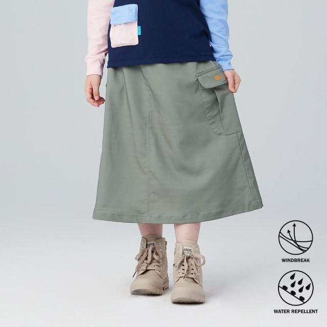 【BATIS 巴帝斯】戶外工裝機能長裙 - 女童 - 二色(防磨、防風、防潑水)