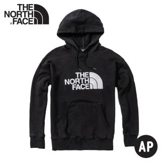 【The North Face】男 LOGO 連帽T恤 HOD《黑/白灰》4NEQ/連帽上衣/休閒長袖(悠遊山水)