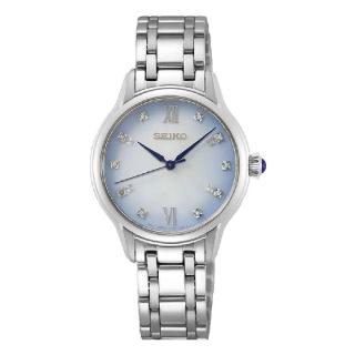 【SEIKO 精工】140週年限量 CS系列藍寶石水晶腕錶 / 珍珠貝面 29.5mm SK037(7N01-0KV0S/SRZ539P1)