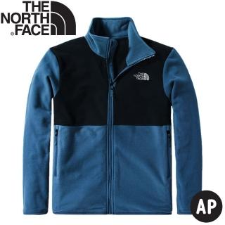 【The North Face】男 TKA200 ZIP-IN可套式 刷毛保暖外套AP《灰藍》4NA3/刷毛外套/保暖外套(悠遊山水)