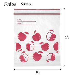 【NITORI 宜得利家居】食物密封袋 M 40入 蘋果 M40 CT(食物密封袋 保鮮袋 密封袋 夾鏈袋)