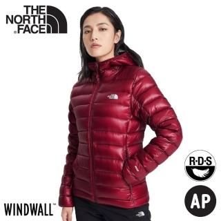 【The North Face】女 800FP 防潑水外套《紫紅》4NAJ/保暖連帽外套/防潑水/休閒連帽外套(悠遊山水)
