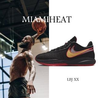 【NIKE 耐吉】籃球鞋 LeBron XX 黑紅 Bred詹姆士 編織 雙鉤 男鞋 LBJ 限量款(DJ5422-001)