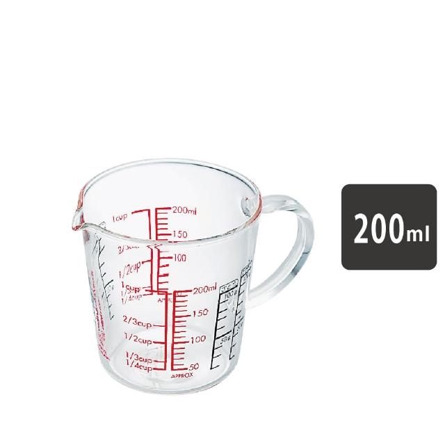 【HARIO】玻璃手把量杯 200ml／CMJW-200(耐熱玻璃)