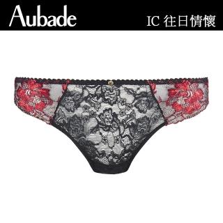【Aubade】往日情懷刺繡三角褲-IC(黑櫻桃)