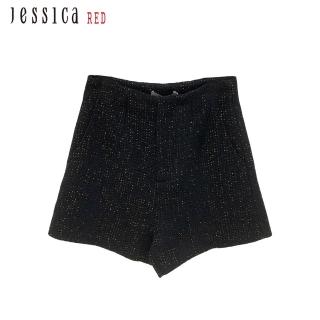 【Jessica Red】氣質百搭小香風高腰短褲82312C