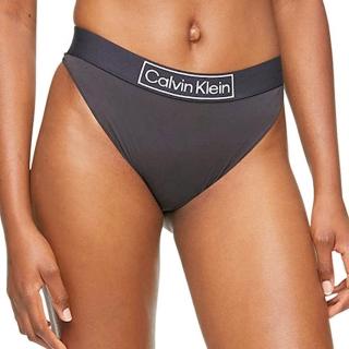 【Calvin Klein 凱文克萊】女時尚棉質標誌褲頭比基尼黑色三角內著-網(預購)