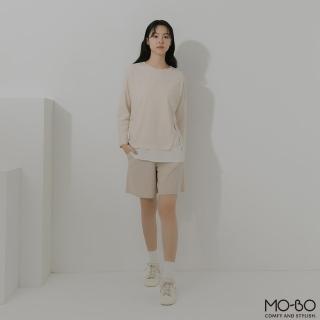 【MO-BO】MIT有機棉下擺拼接上衣(上衣)