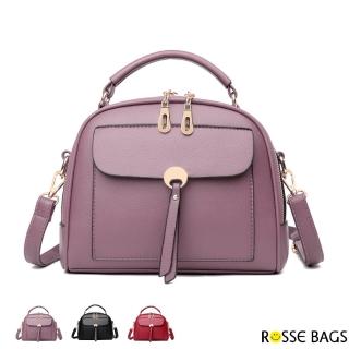 【Rosse Bags】休閒優雅單肩包(現+預 黑色／紅色／紫色)